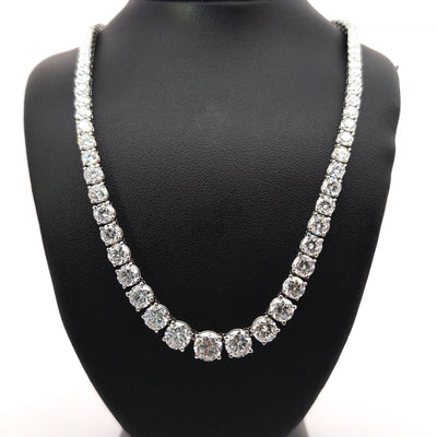 (1.06CTS) RIVIERA NECKLACE 14KW EF VS2 HPHT DIA 20.26CTS
