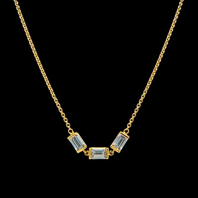 FANCY NECKLACE 14KY FG VS2 CVD DIA 1.48CTS