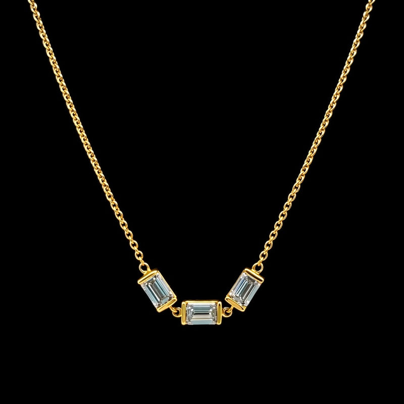FANCY NECKLACE 14KY FG VS2 CVD DIA 1.48CTS