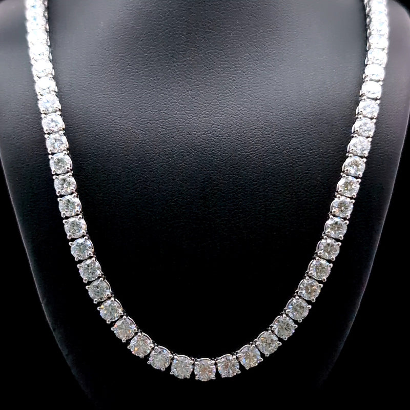TENNIS NECKLACE 14KW FG VS2 CVD DIA 53.01CTS