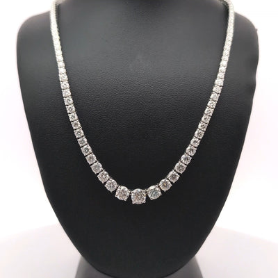 (0.56CTS) RIVIERA NECKLACE 14KW FG VS2 CVD DIA 10.05CTS