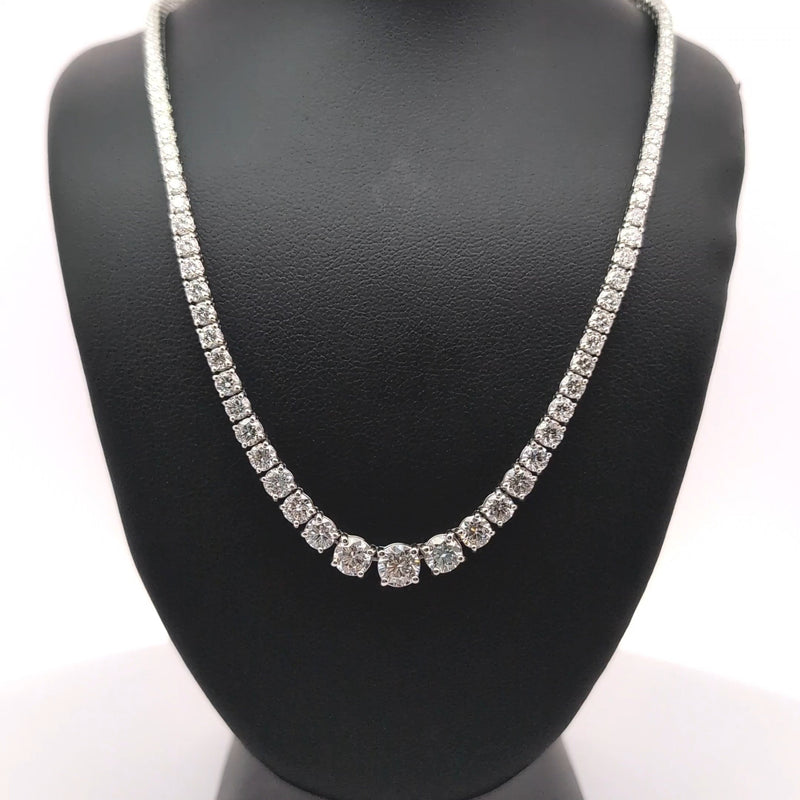 (0.56CTS) RIVIERA NECKLACE 14KW FG VS2 CVD DIA 10.05CTS