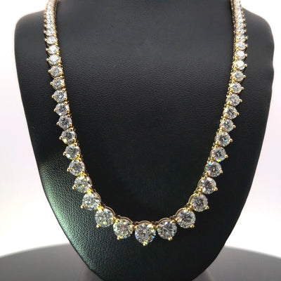 (1.09CTS) RIVIERA NECKLACE 14KY FG VS2 CVD DIA 19.48CTS