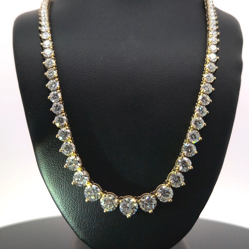 (1.09CTS) RIVIERA NECKLACE 14KY FG VS2 CVD DIA 19.48CTS