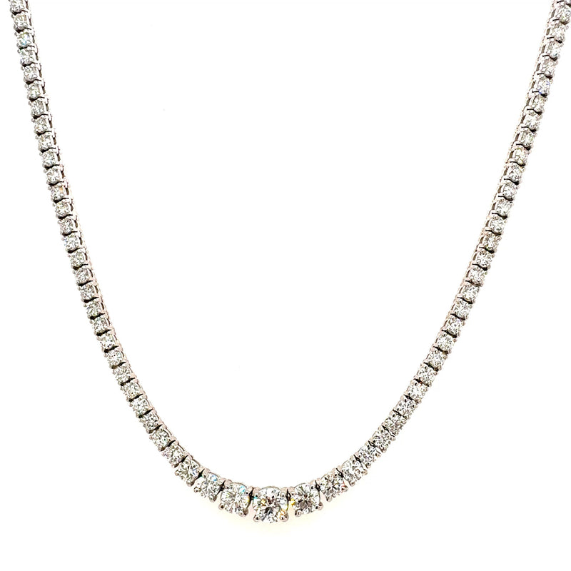 (0.32CT) RIVIERA NECKLACE 14KW EF VS2 HPHT DIA 7.10CTS