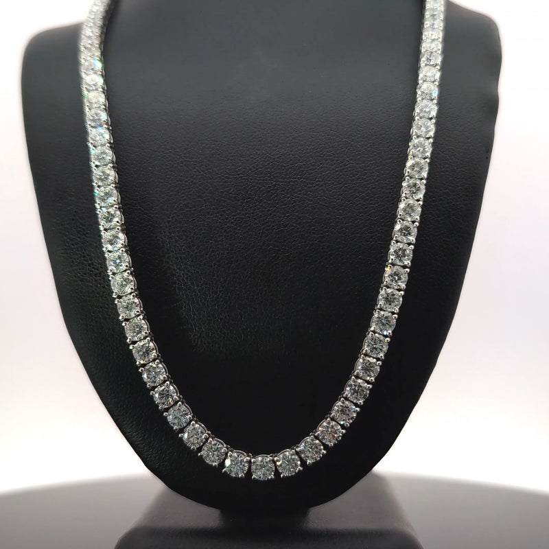 TENNIS NECKLACE 14KW FG VS2 CVD DIA 24.58CTS