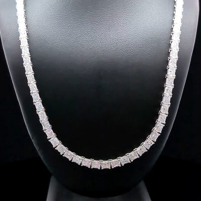 E-W RADIANT TENNIS NECKLACE 14KW E VS1 HPHT DIA 22.52CTS