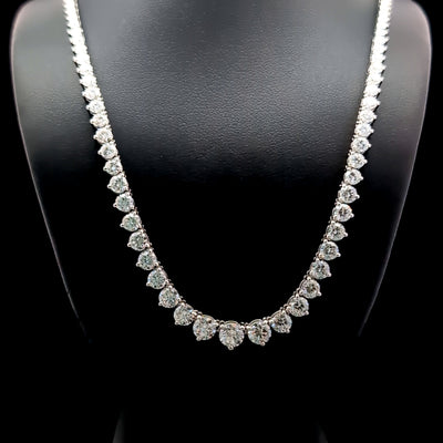 (0.60CT) RIVIERA NECKLACE 14KW FG VS2 CVD DIA 12.49CTS