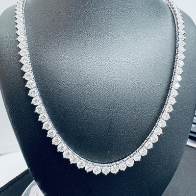 TENNIS NECKLACE 14KW EF VS2 HPHT DIA 17.61CTS