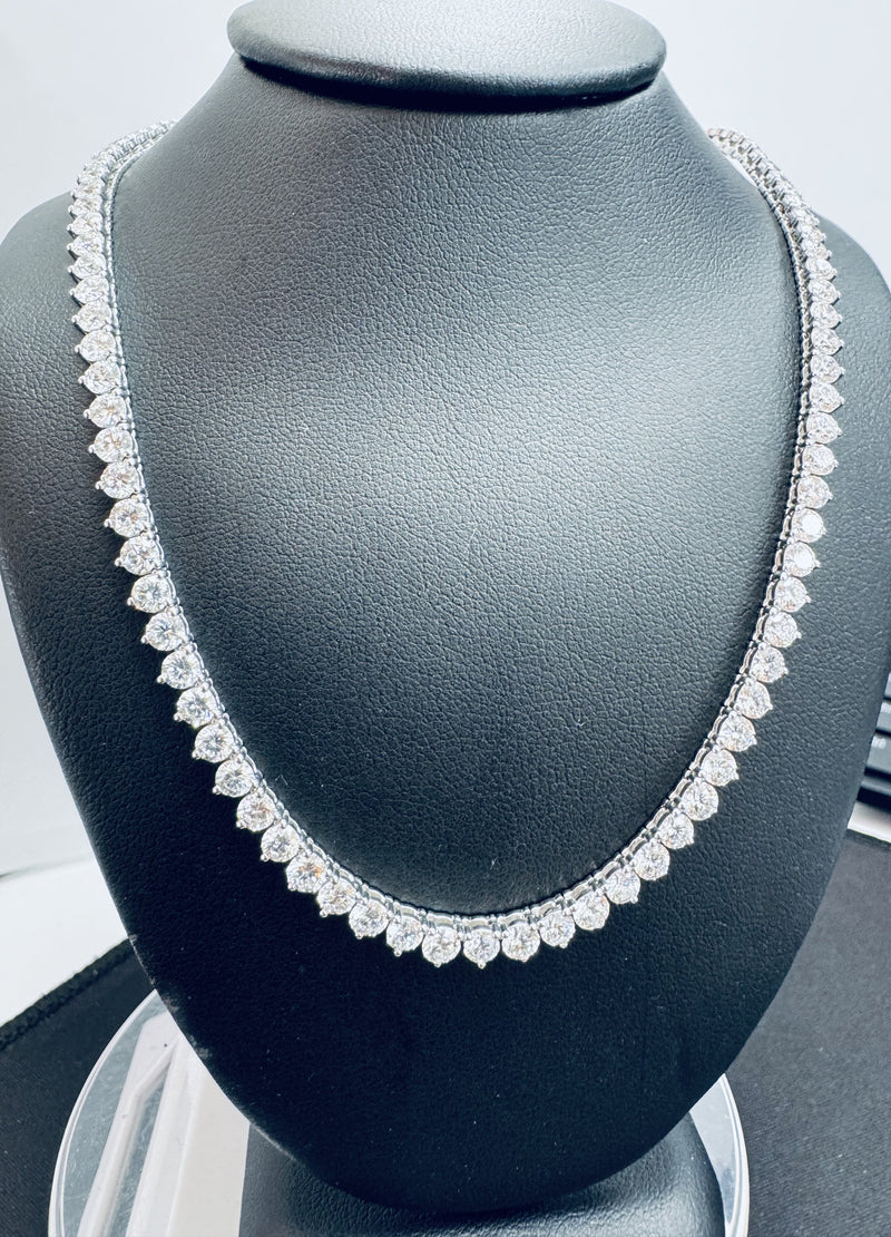 TENNIS NECKLACE 14KW EF VS2 HPHT DIA 17.61CTS