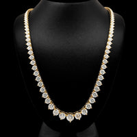 (0.61CTS) RIVIERA NECKLACE 14KY DEF VS2 HPHT DIA 15.09CTS
