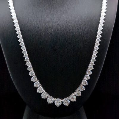 (0.56CT) RIVIERA NECKLACE 14KW EF VS2 HPHT DIA 16.39CTS