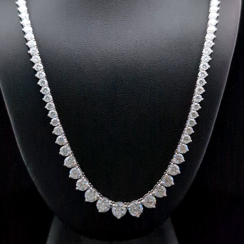 (0.56CT) RIVIERA NECKLACE 14KW EF VS2 HPHT DIA 16.39CTS