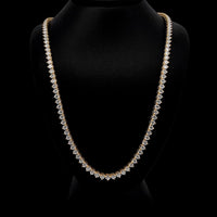 TENNIS NECKLACE 14KY DEF VS2 HPHT DIA 10.13CTS
