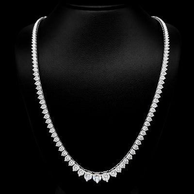 (0.35CTS) RIVIERA NECKLACE 14KW EFG VS2 CVD DIA 7.39CTS