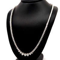 (0.35CTS) RIVIERA NECKLACE 14KW EFG VS2 CVD DIA 7.39CTS