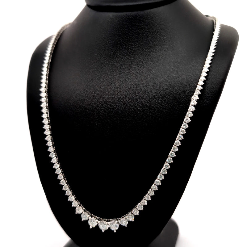 (0.35CTS) RIVIERA NECKLACE 14KW EFG VS2 CVD DIA 7.39CTS