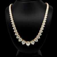 (1.51CTS) RIVIERA NECKLACE 14KY DEF VS2 HPHT DIA 26.04CTS