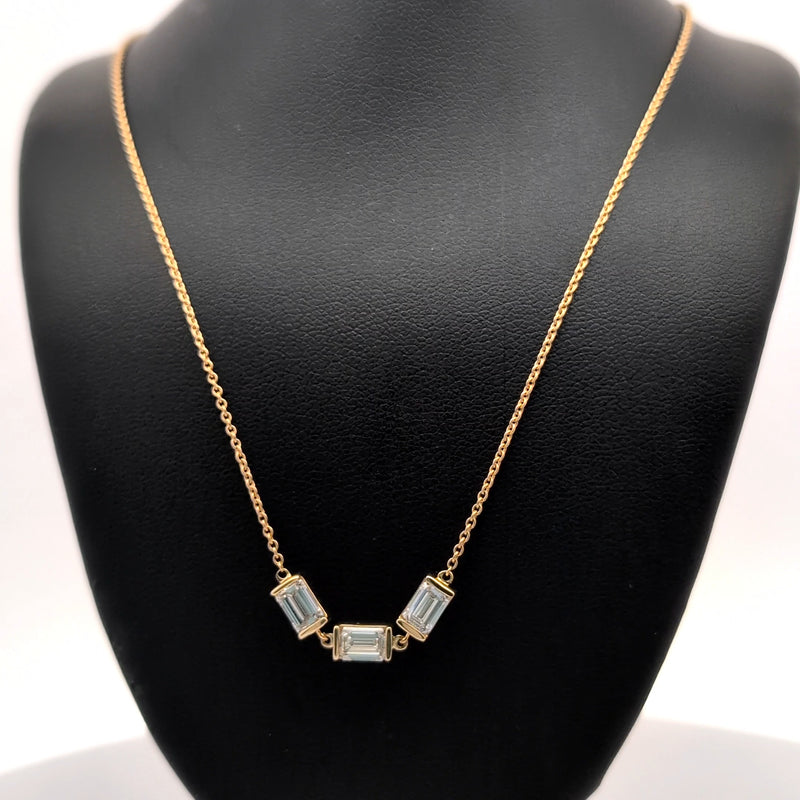 FANCY NECKLACE 14KY FG VS2 CVD DIA 1.48CTS