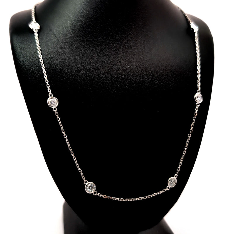 DIAMOND BY THE YARD NECKLACE 14KW DEF VS2 HPHT DIA 1.19CTS
