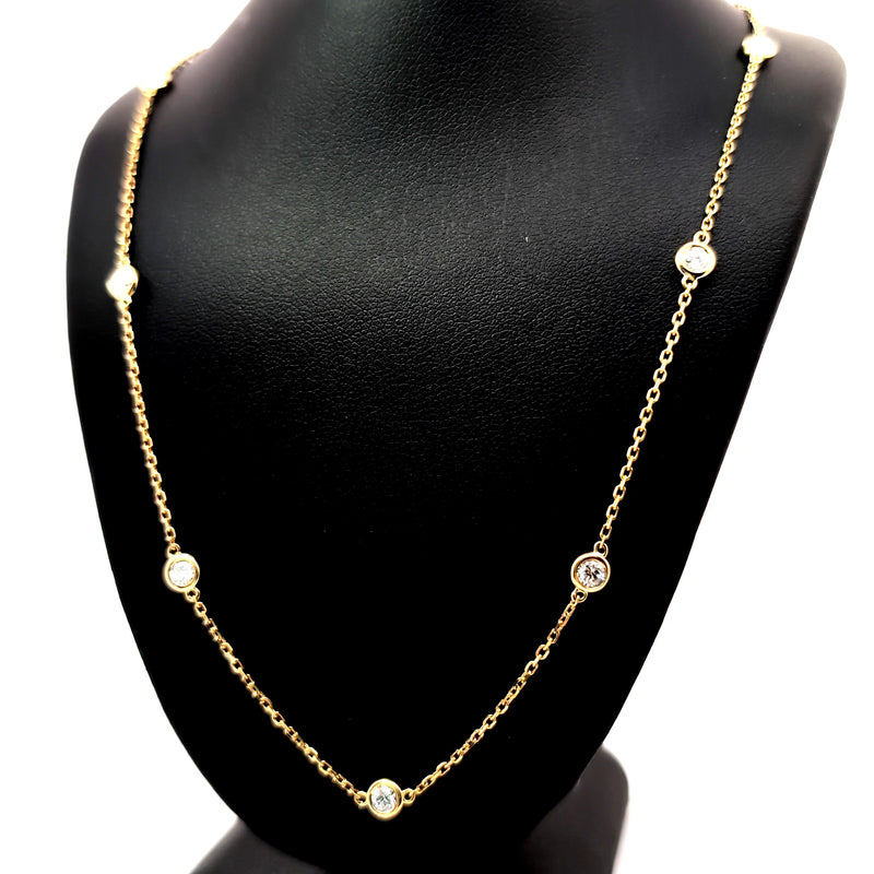 DIAMOND BY THE YARD NECKLACE 14KY DEF VS2 HPHT DIA 1.22CTS