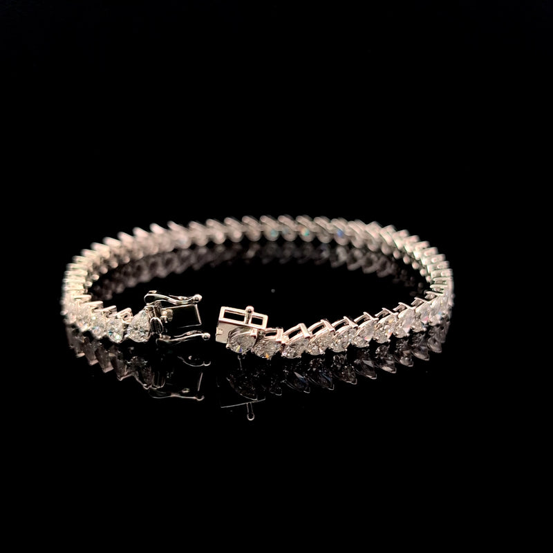 TENNIS BRACELET 14KW FG VS CVD DIA 8.45CTS
