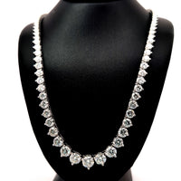 (1.03CTS) RIVIERA NECKLACE 14KW EFG VS2 CVD DIA 19.35CTS