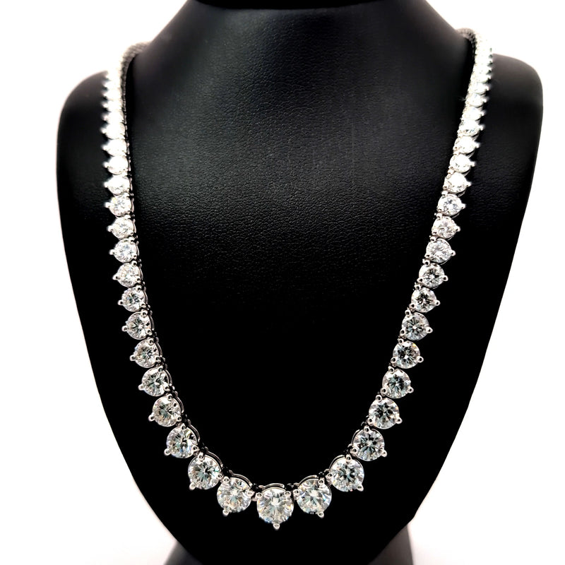 (1.03CTS) RIVIERA NECKLACE 14KW EFG VS2 CVD DIA 19.35CTS