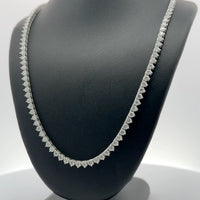 TENNIS NECKLACE 14KW EFG VS2 CVD DIA 9.72CTS