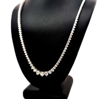 (0.31CTS) RIVIERA NECKLACE 14KW EFG VS2 CVD DIA 7.10CTS