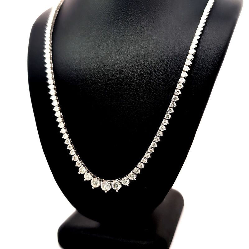 (0.31CTS) RIVIERA NECKLACE 14KW EFG VS2 CVD DIA 7.10CTS