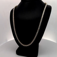 TENNIS NECKLACE 14KY DEF VS2 HPHT DIA 10.13CTS