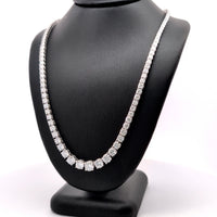 (0.63CT) RIVIERA NECKLACE 14KW DEF VS2 HPHT DIA 13.62CTS