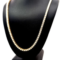 TENNIS NECKLACE 14KY DEF VS2 HPHT DIA 10.61CTS
