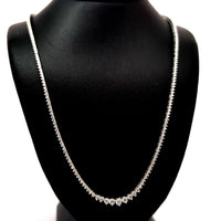 (0.08CTS) RIVIERA NECKLACE 14KW EFG VS2 CVD DIA 2.73CTS