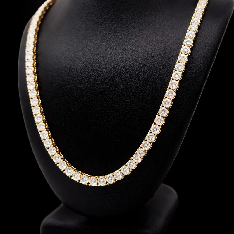 TENNIS NECKLACE 14KY DEF VS2 HPHT DIA 21.76CTS