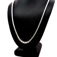 (0.15CTS)RIVIERA NECKLACE 14KW EFG VS2 CVD DIA 5.40CTS