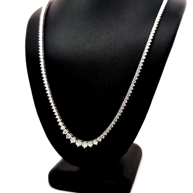 (0.15CTS)RIVIERA NECKLACE 14KW EFG VS2 CVD DIA 5.40CTS