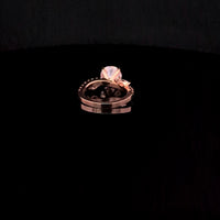 FANCY SOLITAIRE RING 14KR PINK VS2 CVD DIA 2.94CTS