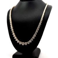 (0.61CTS) RIVIERA NECKLACE 14KY DEF VS2 HPHT DIA 15.09CTS