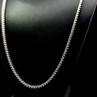 TENNIS NECKLACE 14KW DEF VS1 HPHT DIA 3.91CTS