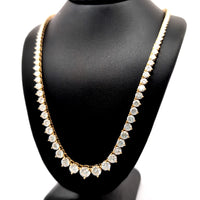 (0.76 CTS) RIVIERA NECKLACE 14KY EFG VS2 CVD DIA 15.22CTS
