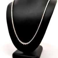 ( 0.08CTS) RIVIERA NECKLACE 14KW DEF VS2 HPHT DIA 2.87CTS