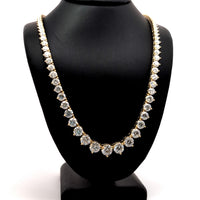 (1.09CTS) RIVIERA NECKLACE 14KY DEF VS2 HPHT DIA 21.22CTS