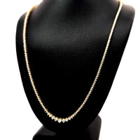 (0.08CTS) RIVIERA NECKLACE 14KY EFG VS2 CVD DIA 2.69CTS