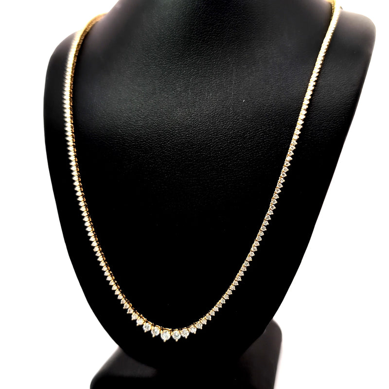 (0.08CTS) RIVIERA NECKLACE 14KY EFG VS2 CVD DIA 2.69CTS