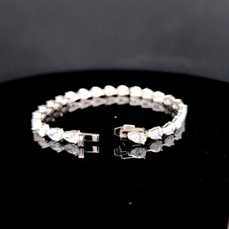 TENNIS BRACELET 14KW EF VS1 HPHT DIA 11.29CTS