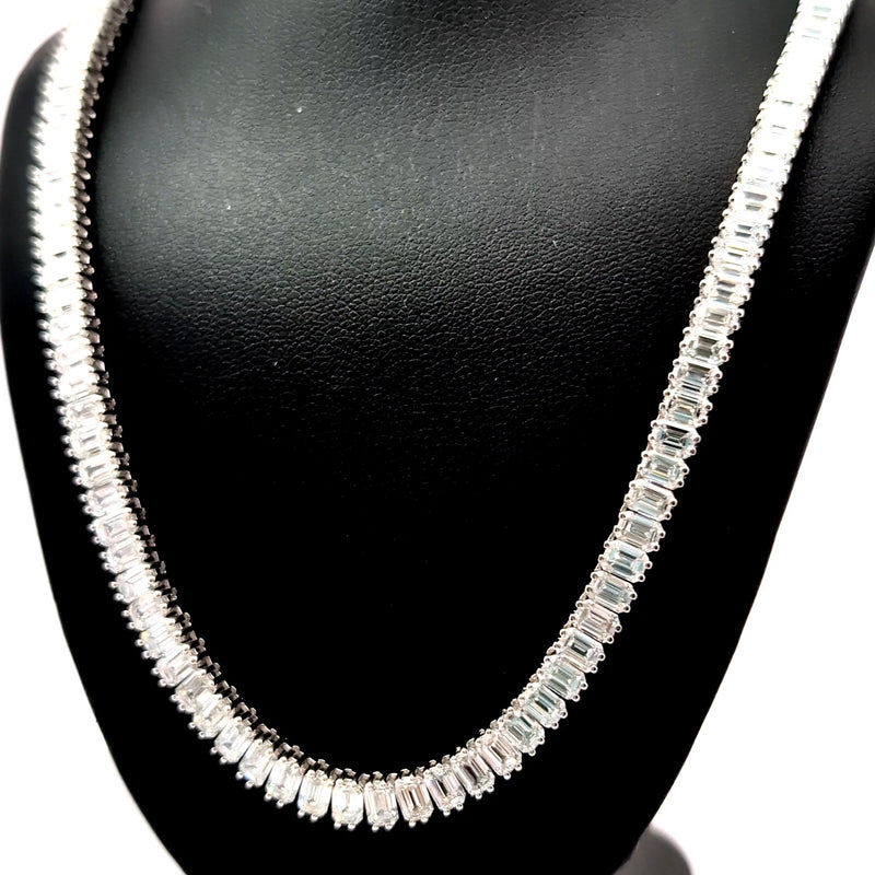 TENNIS NECKLACE 14KW DEF VS1 HPHT DIA 35.74CTS
