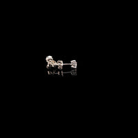 BASKET STUD EARRING 14KW DE VS2 HPHT DIA 0.50CTS