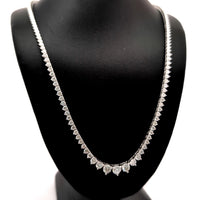 (0.34CTS) RIVIERA NECKLACE 14KW DEF VS2 DIA 8.13CTS